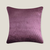 Afonso Plum Quilted Velvet Cushion Cover