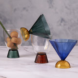 Pinnacle Blue Glass/Dessert Cup Set of 4
