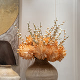 Orange & Off White Chrysanthemum Foam Flower