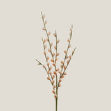 Orange & Off White Berry Branch Foam Flower