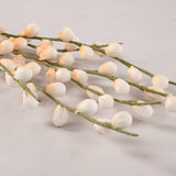 Orange & Off White Berry Branch Foam Flower