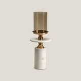 Tresor White & Gold Candle Holder S