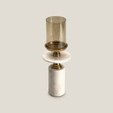 Tresor White & Gold Candle Holder S