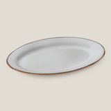 Aster Grey Oval Platter
