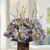 Purple & Off White Canna Faux Flower