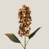 Yellow & Brown Hydrangea Paniculata Faux Flower