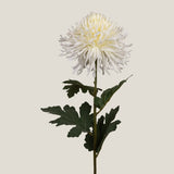Off White Crysanthemum Ball Faux Flower