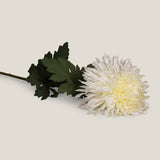 Off White Crysanthemum Ball Faux Flower