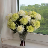 Green Crysanthemum Ball Faux Flower
