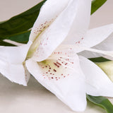 White Asiatic Lily Faux Flower