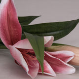 Pink Asiatic Lily Faux Flower