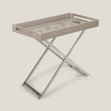 Zensar Beige Butler Tray with Stand