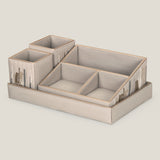 Zensar Beige Desk Set