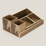 Pixel Dull Gold Desk Set