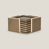 Pixel Dull Gold Coaster Set of 6