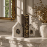 Othello White Bookend Set of 2