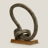 Mobius Antique Green Sculpture