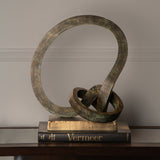 Mobius Antique Green Sculpture