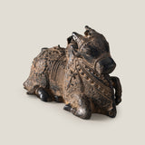Lord Nandi Antique Grey Sculpture