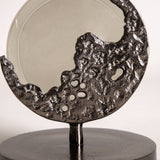 Crescent Olive Green & Aged Brass Decor Bowl L