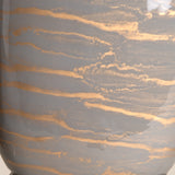 Vine Grey & Gold Vase L