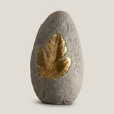 Midas Leaf Grey & Gold Vase L