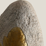 Midas Leaf Grey & Gold Vase L