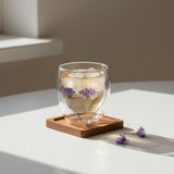 Botanic Bloom Blue Glass Set of 4