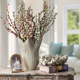 Foliage Grey Ceramic Vase