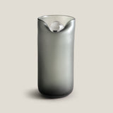 Dewdrop Grey Glass Vase
