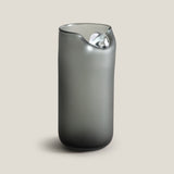 Dewdrop Grey Glass Vase