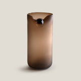 Dewdrop Brown Glass Vase