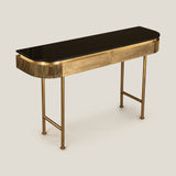 Linear Brass Console Table
