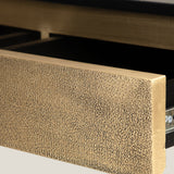Linear Brass Console Table