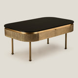 Linear Brass Coffee Table