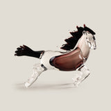 Morano Purple & Grey Horse Sculpture