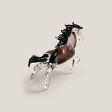 Morano Purple & Grey Horse Sculpture