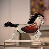 Morano Purple & Grey Horse Sculpture