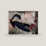 Heron Grey Printed Serving Tray