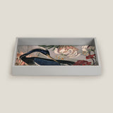 Heron Grey Printed Serving Tray