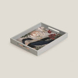 Heron Grey Printed Serving Tray