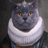 Feline Couture Brown Pouffe