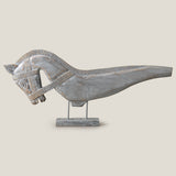 Chevalier Grey Horse Sculpture