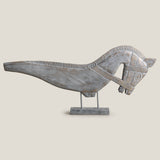 Chevalier Grey Horse Sculpture