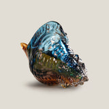 Triton Blue & Amber Glass Shell Decor Large