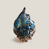 Triton Blue & Amber Glass Shell Decor Large