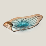 Wavelet Blue & Brown Decor Platter
