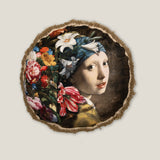 Mattia Multicolor Printed Round Cushion Cover