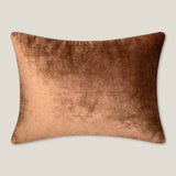 Carmine Orange Emb. Cushion Cover