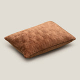 Carmine Orange Emb. Cushion Cover